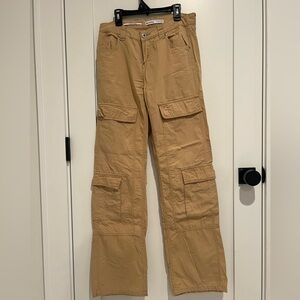long brown cargo pants